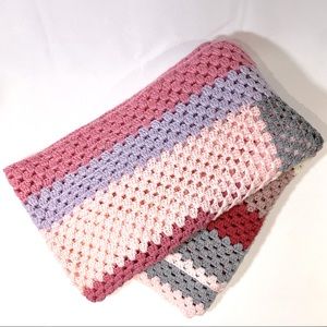 Multi coloured Crochet Blanket